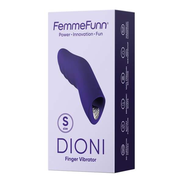 FemmeFun - Dioni Small - Vinger Vibrator - 20 Vibratie Modi - Paars - Afbeelding 6