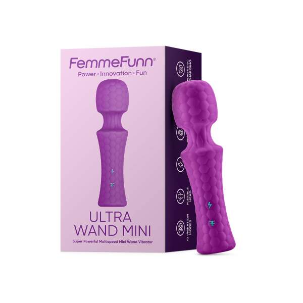 FemmeFun - Ultra Wand Mini - Super Krachtig - Paars - Afbeelding 5