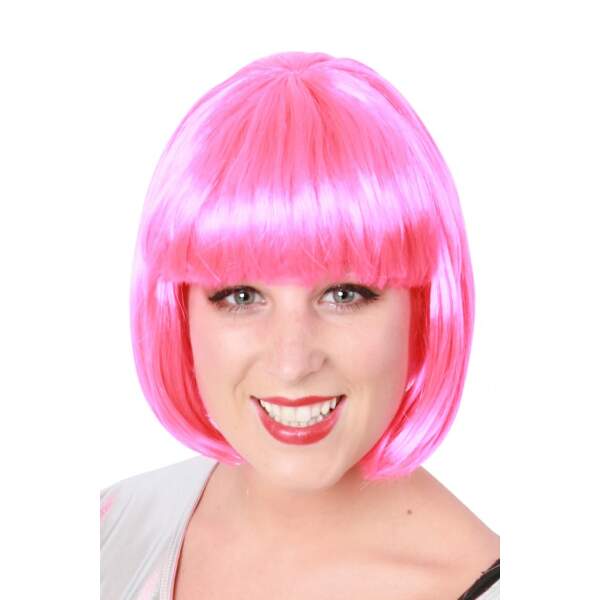 Pruik - Boblijn - Roze - Afbeelding 2