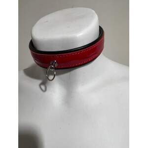 Collar - Leer - Lak - Rood