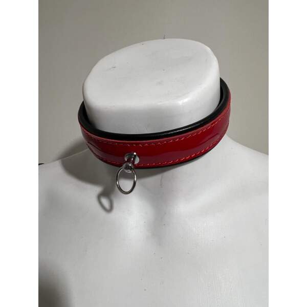 Collar - Leer - Lak - Rood - Afbeelding 4