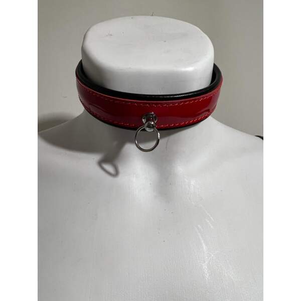 Collar - Leer - Lak - Rood - Afbeelding 5