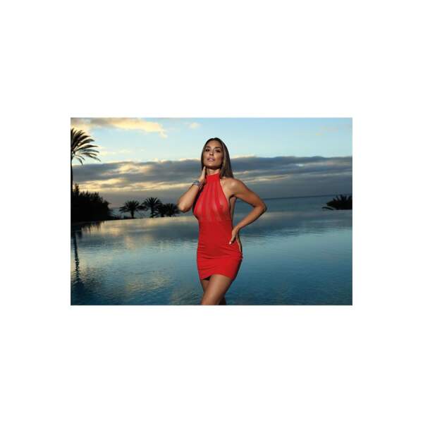 Axami - Jurk Calliope - Lycra - Gaas - Rood - Afbeelding 2