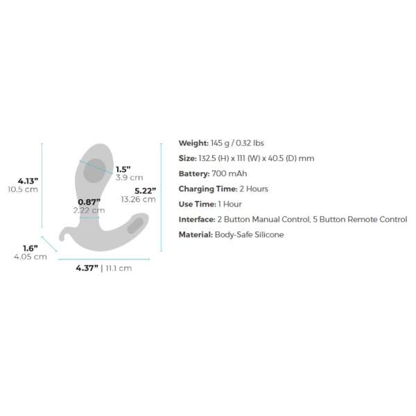 b-Vibe - Expand Plug - Buttplug - Opblaasbaar - Vibrerend - Siliconen - Zwart - Afbeelding 10