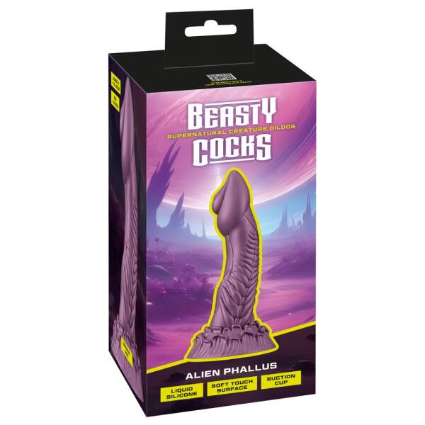You2Toys - Beasty Cocks - Alien Phallus - Siliconen - Paars - Afbeelding 6