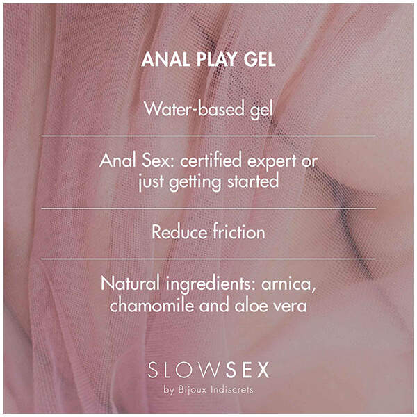Bijoux Indiscrets - Slow Sex - Anal Play Gel - Glijmiddel - Massageolie - Kokosnoot - Waterbasis - Afbeelding 3