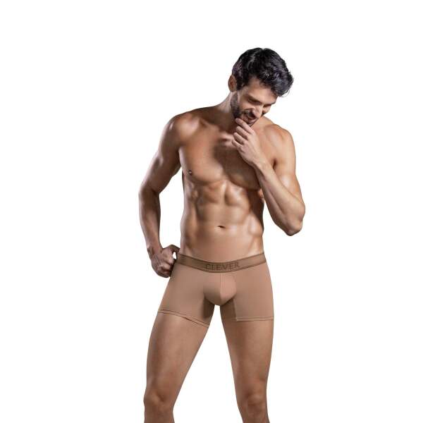 Clever Moda - Britanica Trunks - Boxershort - Zacht Microvezel - Brede Band - Bruin - Afbeelding 4