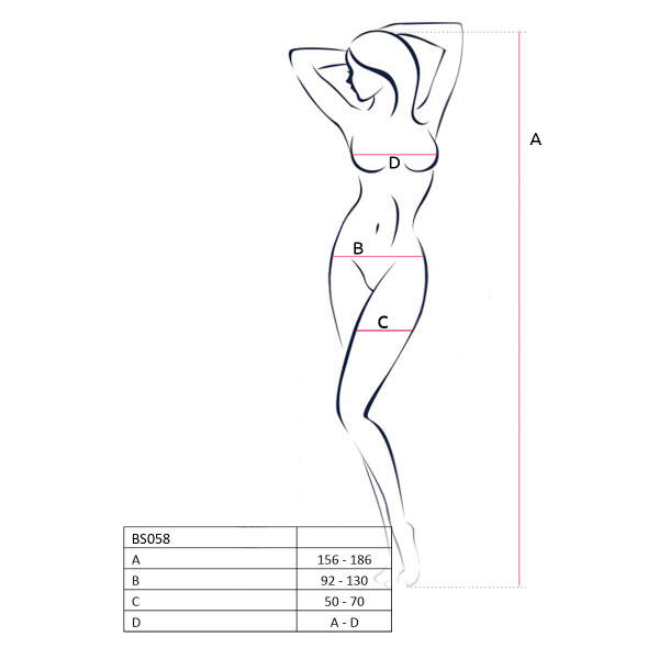 Bodystocking 068 Black - Afbeelding 3
