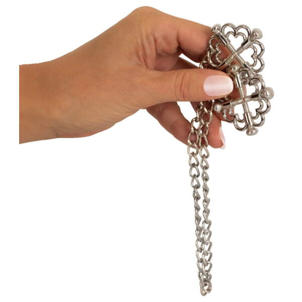 Bad Kitty - Tepelklemmen - Tepeldecoratie - Ketting - Zilver - Afbeelding 2