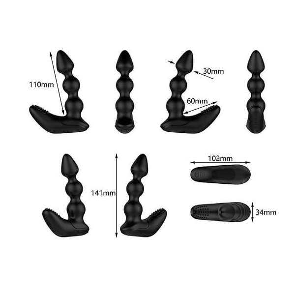 Nexus - Bendz - Prostate Edition - Perineum & Prostaat - Vibrator - Remote - Siliconen - Zwart - Afbeelding 2