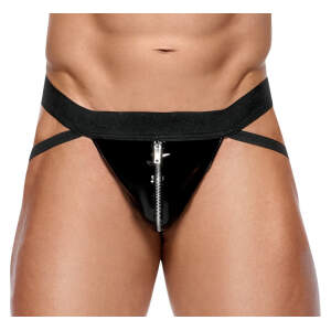 Black level - Jockstrap - Rits - Lak - Zwart