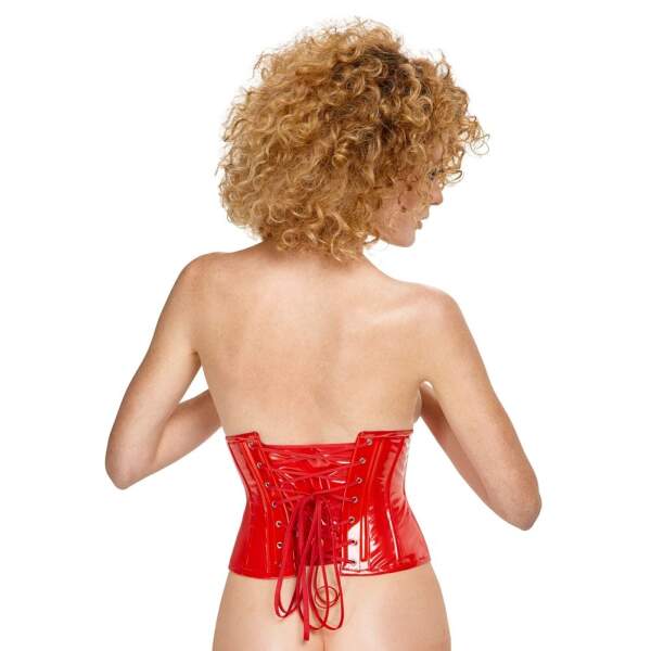 Black Level - Corset - Underbuste - Lak - Rood - Afbeelding 4