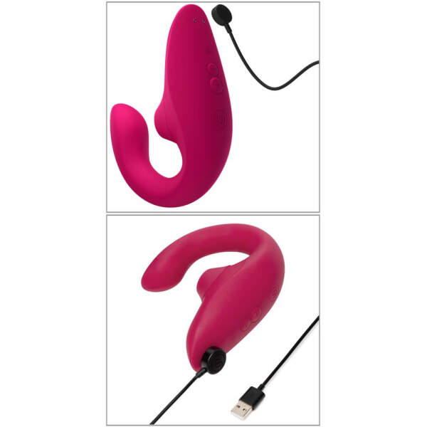 Womanizer - Blend - Clitoris Luchtdruk Stimulator - G-Spot Vibrator - Rabbit - Vibrant Pink - Afbeelding 5