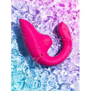 Womanizer - Blend - Clitoris Luchtdruk Stimulator - G-Spot Vibrator - Rabbit - Vibrant Pink