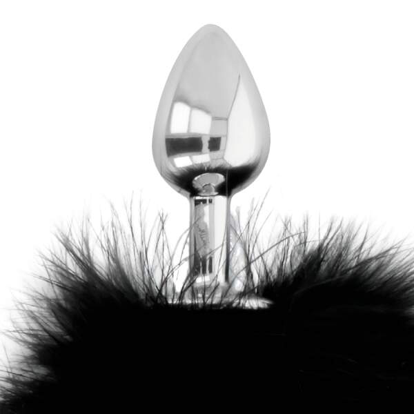 Bunny Tail Butt Plug - Darkness - Afbeelding 2