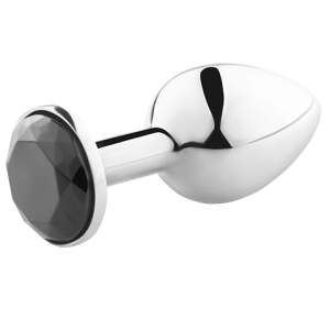 Butt Plug Diamant Zwart - Secret Play