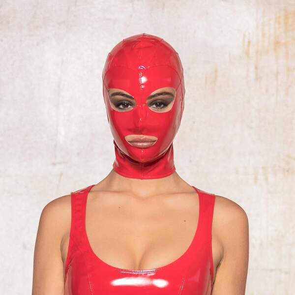 Patrice Catanzaro - Hoofd Masker - Lak - Rood - Afbeelding 3