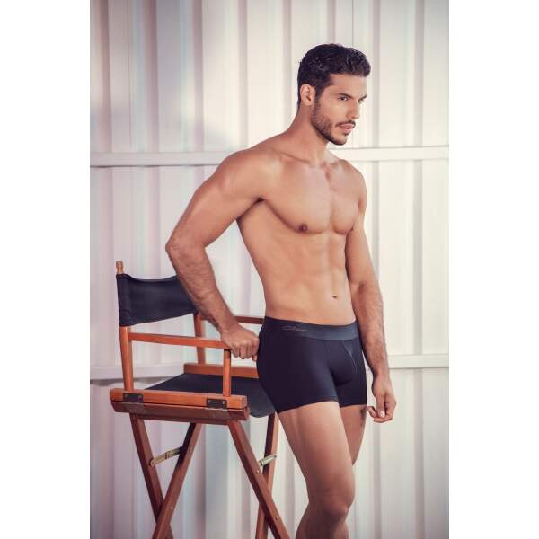 Clever Moda - Objetives Boxershort - Zacht Microvezel - Zwart - Afbeelding 5