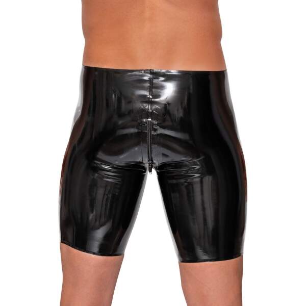 The Latex Collection - Short - Lange Pijpen - Latex - Zwart - Afbeelding 2