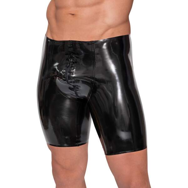 The Latex Collection - Short - Lange Pijpen - Latex - Zwart - Afbeelding 3