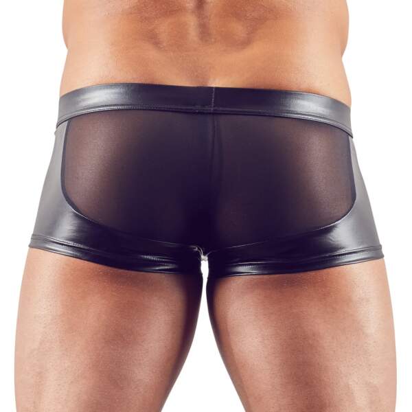 Svenjoyment Underwear - Short - Wetlook - Mesh - Gaas - Zwart - Afbeelding 2
