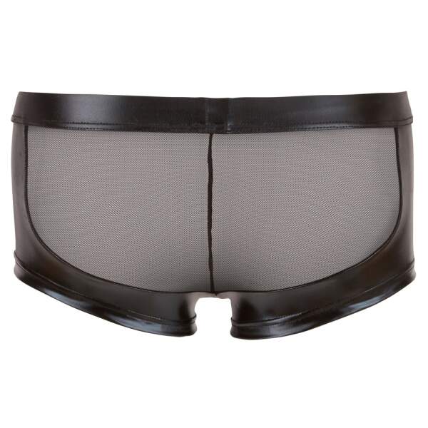 Svenjoyment Underwear - Short - Wetlook - Mesh - Gaas - Zwart - Afbeelding 5