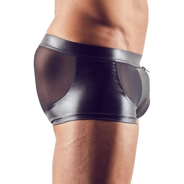 Svenjoyment Underwear - Short - Wetlook - Mesh - Gaas - Zwart - Afbeelding 3