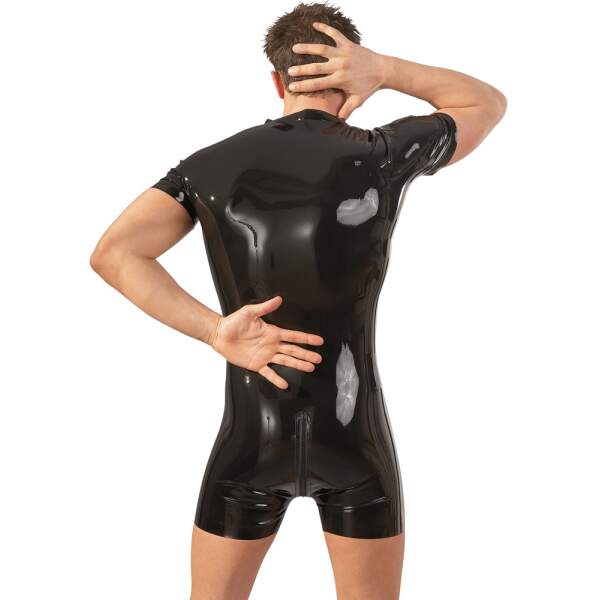 The Latex Collection - Playsuit - Latex - Zwart - Afbeelding 2