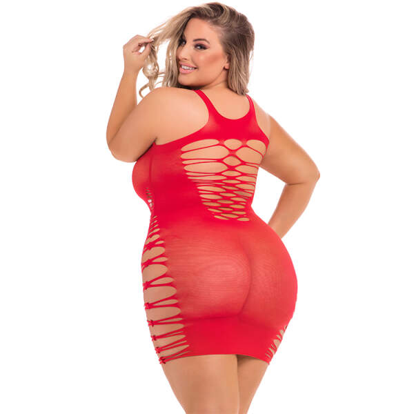 Pink Lipstick - Back To Basixxx Jurkje - Ripped - Rood - Afbeelding 2
