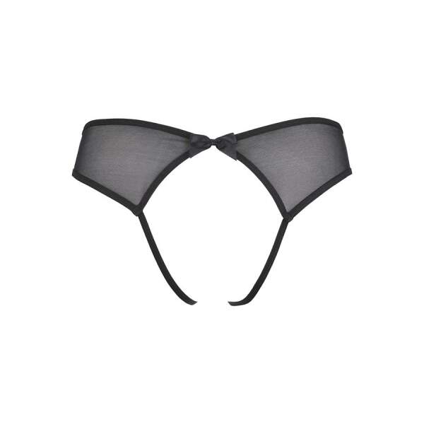 Axami - Love Cave - Open Kruis Slip - Kant  - Zwart - Afbeelding 4