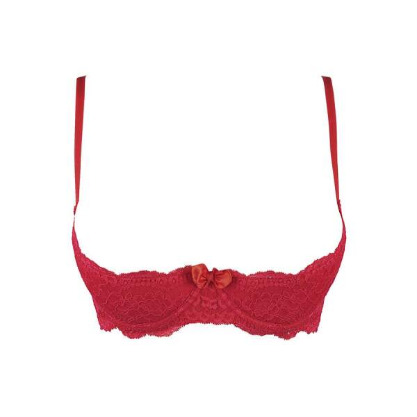 Axami - Love Cave - Halve Cup BH - Kant - Rood - Afbeelding 4