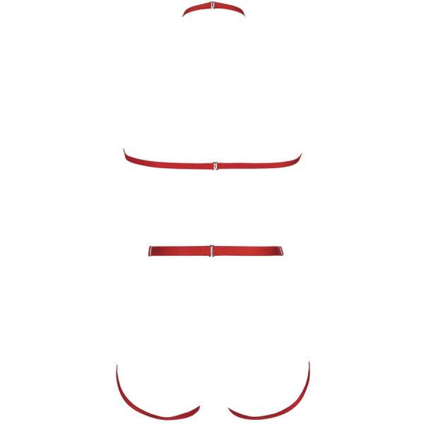 Axami - Body Harnas - Straps - Rood - Afbeelding 4