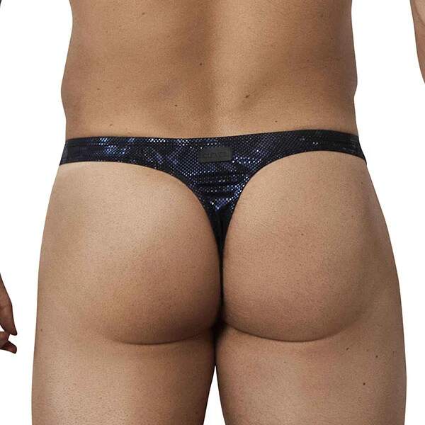 Clever Moda - Cambodia Thong - String - Zwart - Blauw - Afbeelding 2
