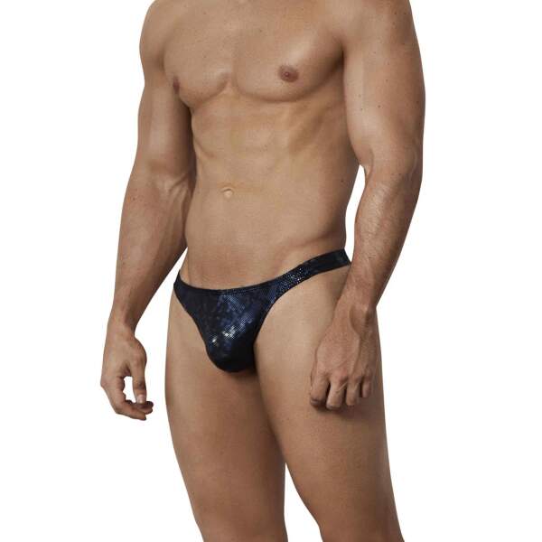 Clever Moda - Cambodia Thong - String - Zwart - Blauw - Afbeelding 3