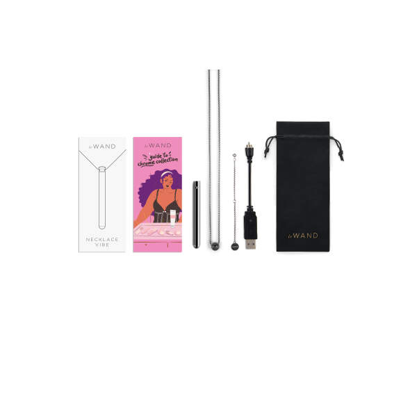 Le Wand - Necklace Vibe - Ketting  - Vibrator - Stainless Steel - Zwart - Afbeelding 6