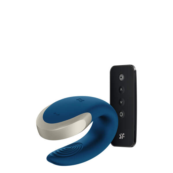 Satisfyer - Double Love - Partner Vibrator - Met App - Blauw - Afbeelding 2