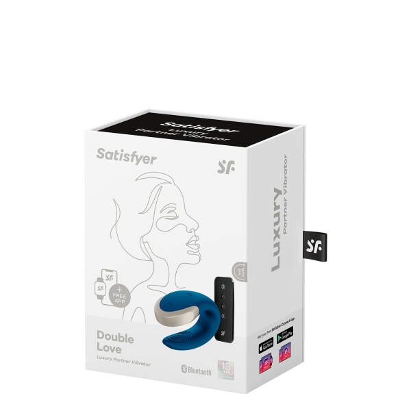 Satisfyer - Double Love - Partner Vibrator - Met App - Blauw - Afbeelding 6