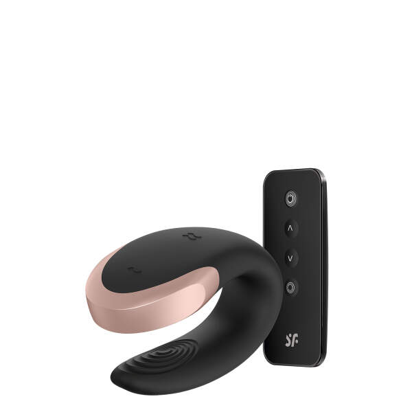 Satisfyer - Double Love - Partner Vibrator - Met App - Zwart - Afbeelding 2