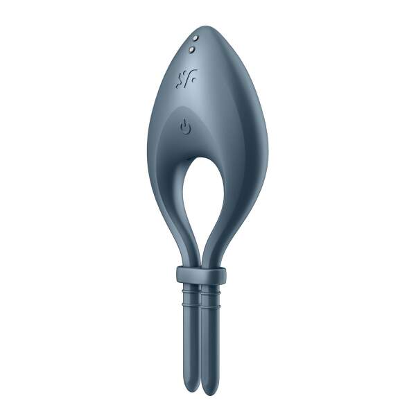 Satisfyer - Bullseye - Cockring - Vibrerend - Donker Blauw - Afbeelding 4