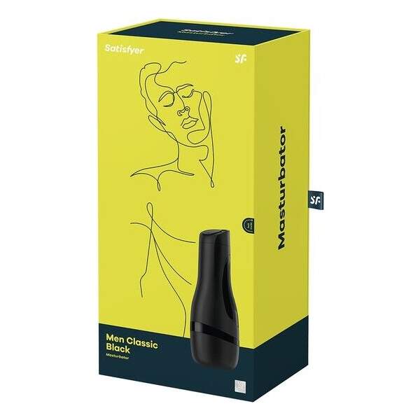 Satisfyer - Men Black Classic - Masturbator - Siliconen - Zwart - Afbeelding 4