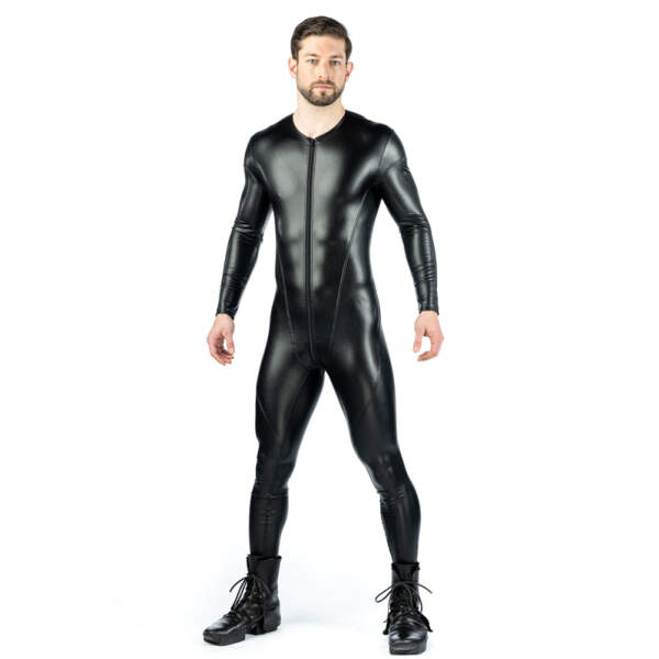Benno Von Stein - Zyanno - Catsuit - PU-Leer - Zwart - Afbeelding 4