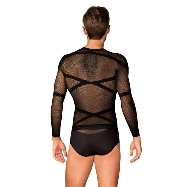 Obsessive - Shirt - Longsleeve - Visnet - Zwart - Afbeelding 2