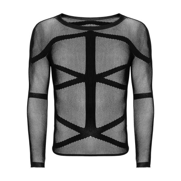 Obsessive - Shirt - Longsleeve - Visnet - Zwart - Afbeelding 3