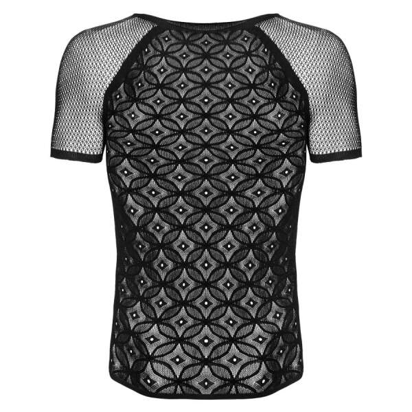 Obsessive - T-shirt - Geometrisch Patroon - Zwart - Afbeelding 4