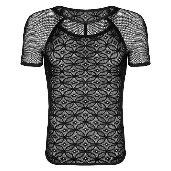 Obsessive - T-shirt - Geometrisch Patroon - Zwart - Afbeelding 3