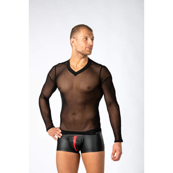 Benno Von Stein - Stylan Shirt - Nauwsluitend - Gaas - Zwart - Afbeelding 3