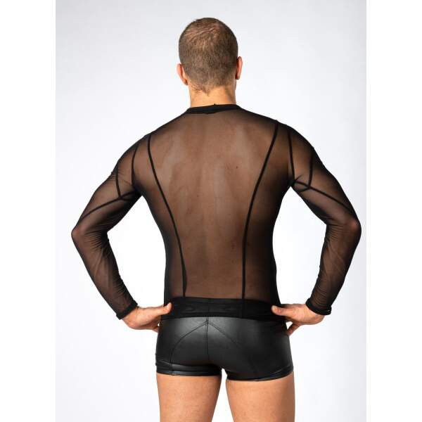 Benno Von Stein - Stylan Shirt - Nauwsluitend - Gaas - Zwart - Afbeelding 4