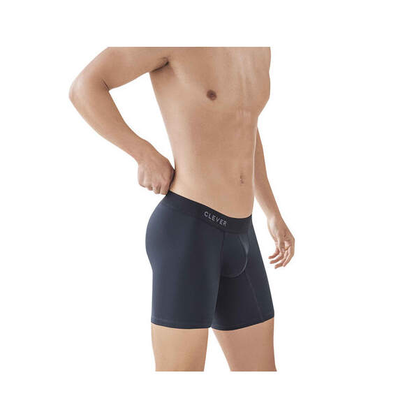 Clever Moda - Classic Match Long Boxer - Zacht Microvezel - Lange Pijpen - Zwart - Afbeelding 3