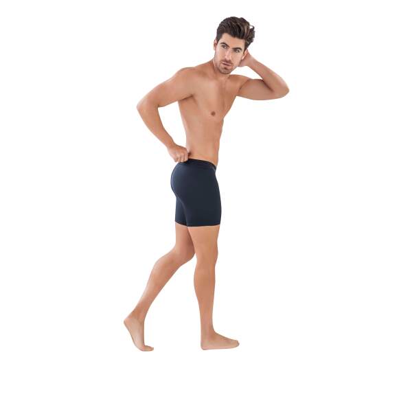 Clever Moda - Classic Match Long Boxer - Zacht Microvezel - Lange Pijpen - Zwart - Afbeelding 5