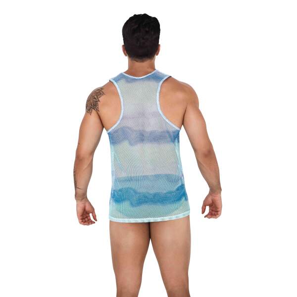 Clever Moda - Adriatic Tank Top - Visnet - Aqua - Afbeelding 2